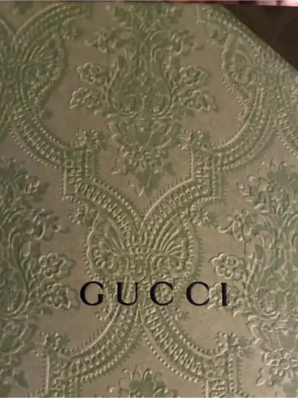 Gucci Men’s Blue Dial Watch with Gold Bezel and Red Accent